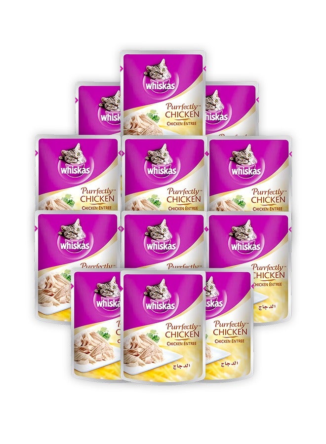 Whiskas Purrfectly Chicken Entrée in Gravy - 85G (Pack Of 12) - Image 1